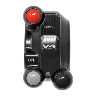Jetprime Throttle control cover with integrated handlebar switch for Ducati Panigale V4
