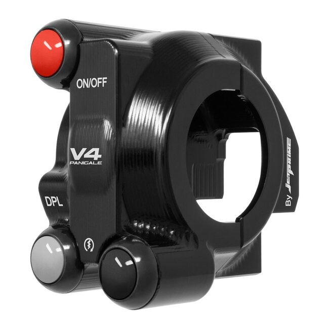 Jetprime Jetprime Throttle control cover with integrated handlebar switch for Ducati Panigale V4