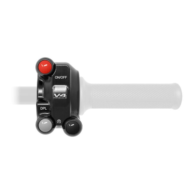 Jetprime Jetprime Throttle control cover with integrated handlebar switch for Ducati Panigale V4
