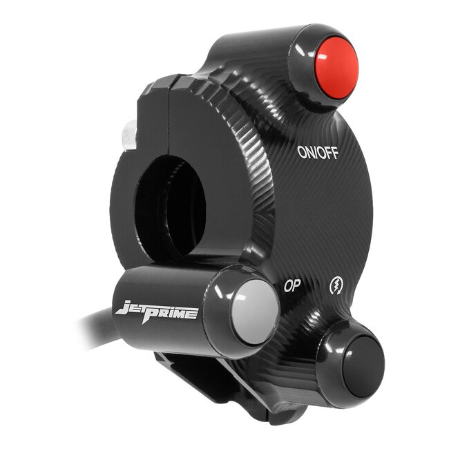 Jetprime Jetprime Throttle control cover with integrated handlebar switch for Ducati Monster/S 2014/2016