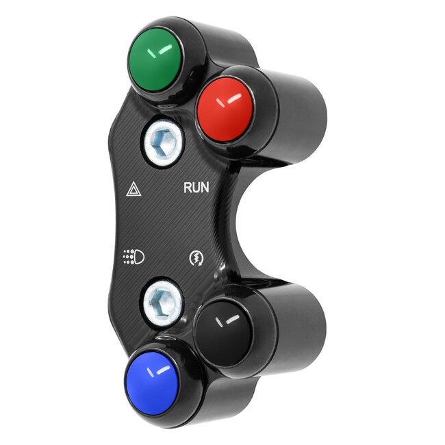 Jetprime Jetprime Right Street Handlebar Switch for Ducati Monster 821 2018/2021 (Aligned holes)