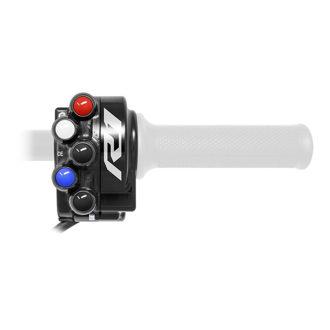 Jetprime Jetprime Throttle control cover with integrated handlebar switch for Yamaha YZF-R1