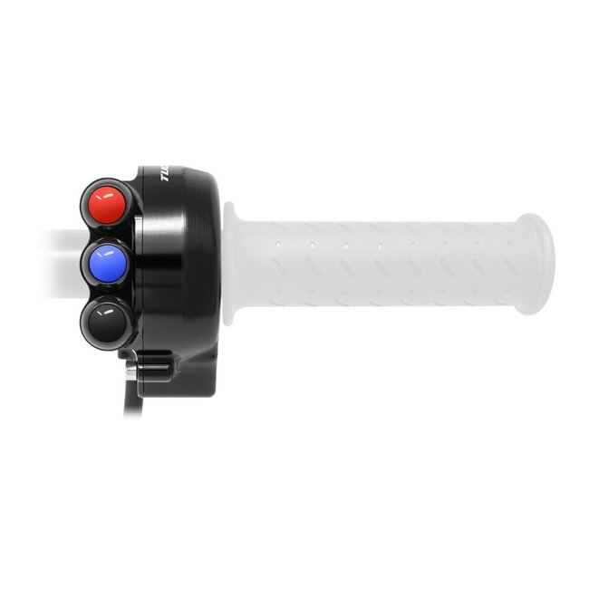 Jetprime Jetprime Throttle control cover with integrated handlebar switch for Aprilia Tuono V4