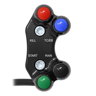 Jetprime Jetprime Right Superbike Handlebar Switch for Kawasaki Ninja ZX-10R/R (Aligned holes)