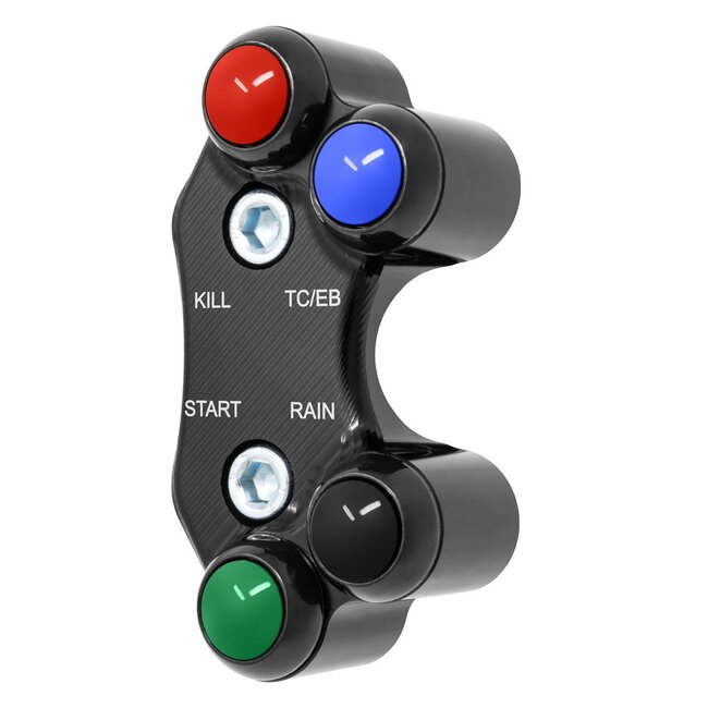 Jetprime Jetprime Right Superbike Handlebar Switch for Kawasaki Ninja ZX-10R/R (Aligned holes)