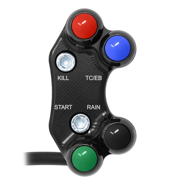 Jetprime Jetprime Right Superbike Handlebar Switch for Kawasaki Ninja ZX-10R/R (Misaligned holes)