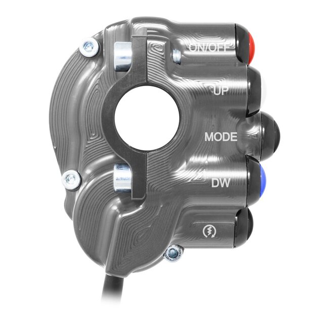 Jetprime Jetprime Throttle control cover with integrated handlebar switch for Yamaha YZF-R1 (Titanium)