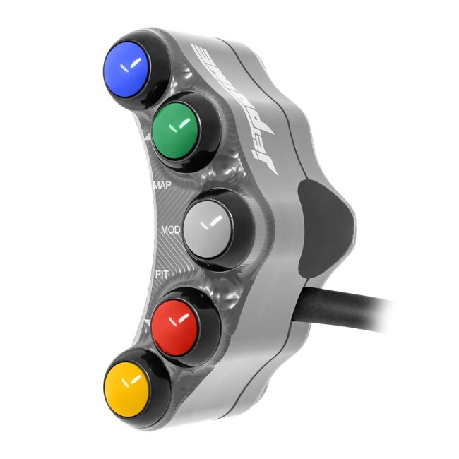 Jetprime Jetprime Left Racing Handlebar Switch for Yamaha YZF-R1 2015/2019 (Titanium)