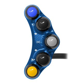 Jetprime Left Street Handlebar Switch for BMW S 1000 R (Blue)