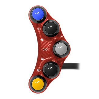 Jetprime Left Street Handlebar Switch for BMW S 1000 R (Red)