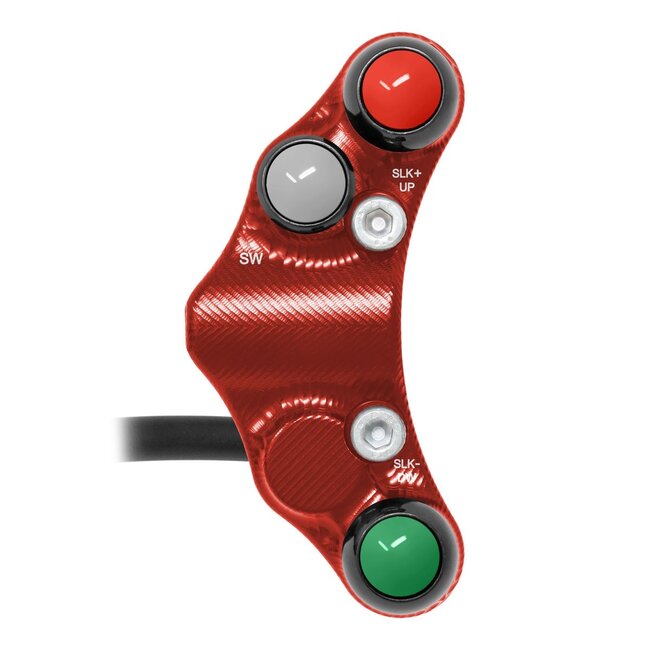Jetprime Jetprime Left Street Handlebar Switch for BMW S 1000 RR 2015/2018 (Red)