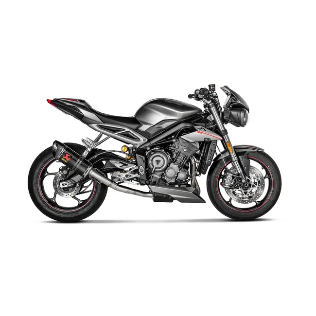Akrapovic Slip-On Line (Carbon) for Triumph Street Triple 765 S / R / RS 2017-2022