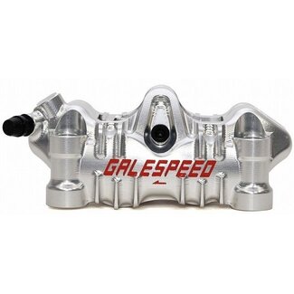 Galespeed 'Elaborate' CNC Radiale Voor 4-Zuiger Titanium Remklauw, Links (SCM Bouten, 100mm, 34-40)