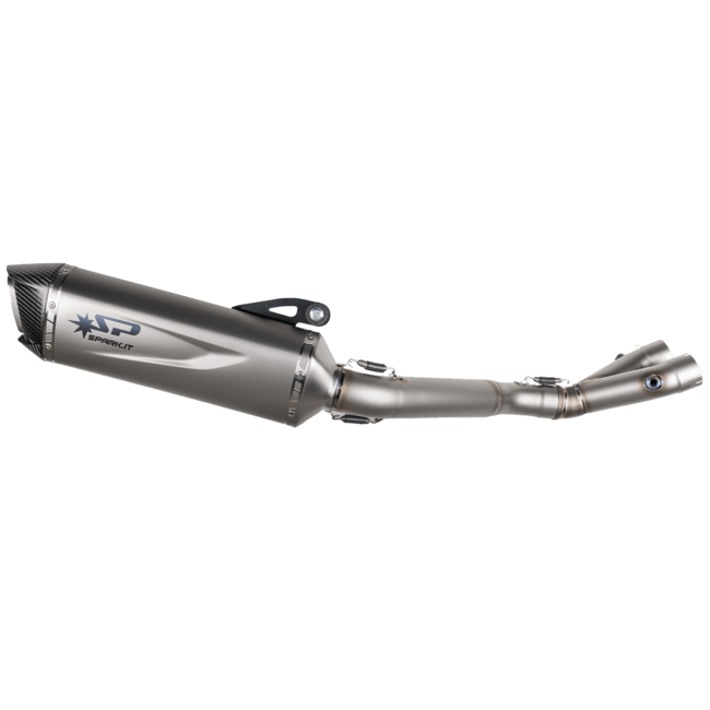 SPARK Exhaust 3/4 KIT D.60: 2IN1 MANIFOLD IN TITANIUM + SILENT FORCE EVO Yamaha MT-10 - R1