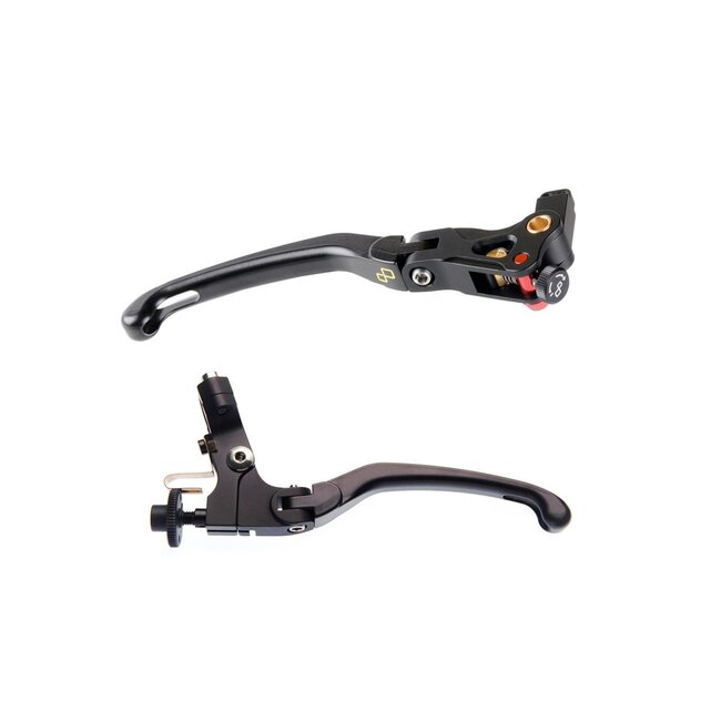 LIGHTECH inklapbare/verstelbare hendelset magnesium Ducati Panigale V4 en Streetfighter V2 en V4 KLEV123K