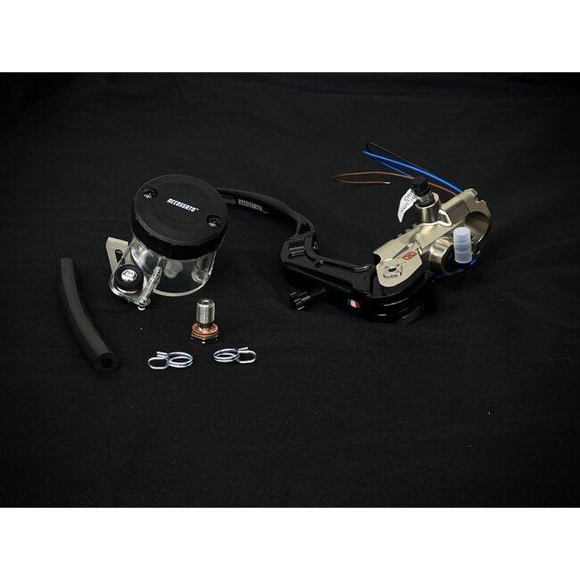 Accossato PRS 19mm Radiale Rempomp met opklapbare hendel en olie-reservoirkit | Geschikt voor cruisecontrol