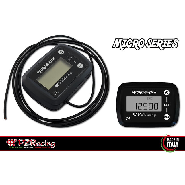 PZRacing RPM digitaler Drehzahl- und Betriebsstundenzähler RP1000