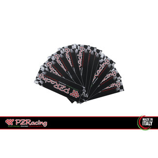 PZRacing PZRacing kleine logostickers 12 × 35 mm – 10 stuks MD108