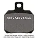 EBC brakepads for Hel Performance rear caliper