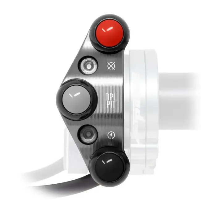 Jetprime Additional Racing handlebar switch for quick throttle for Ducati Panigale V4 (Titanium)