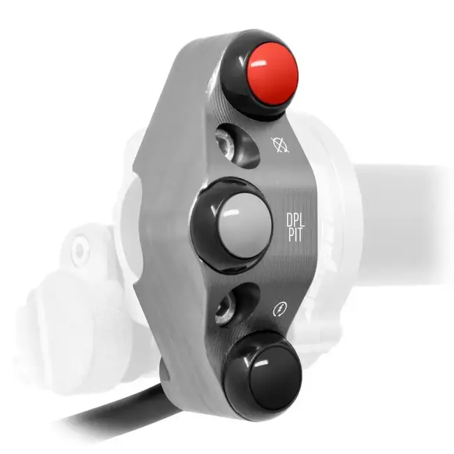 Jetprime Additional Racing handlebar switch for quick throttle for Ducati Panigale V4 (Titanium)