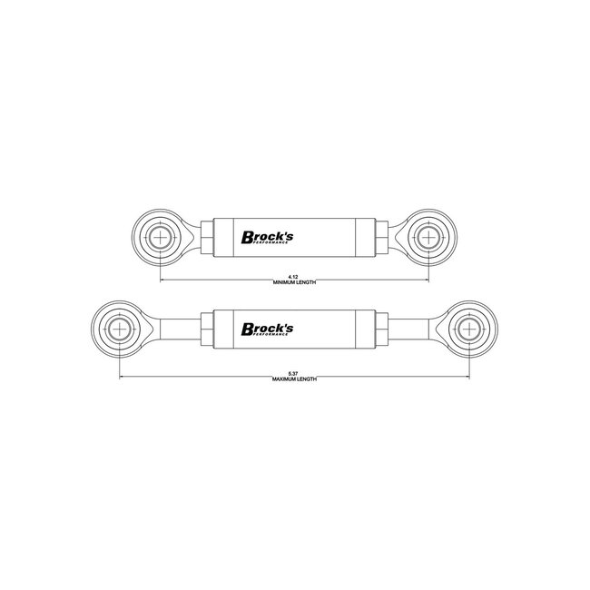 Brock's Performance Adjustable Carbon Fiber DDC Leveling Rod BMW S1000RR (20-26) K67