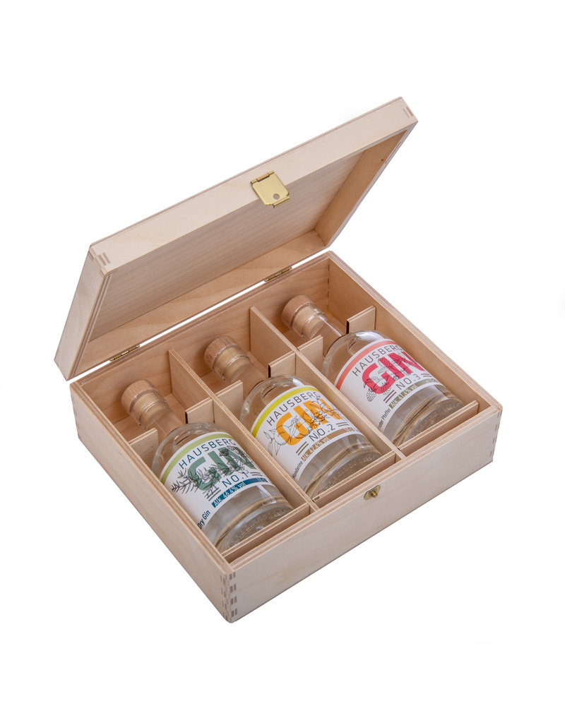 Hausberg Gin Hausberg 3er Gin-Tasting Box mit No.1 & No.2 & No.3 0,1l - 43,5 % Vol. Alk. (116,33€/Liter)