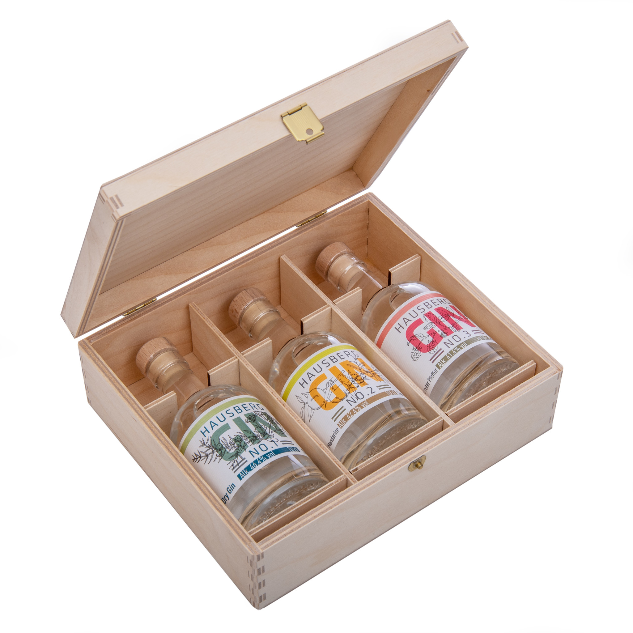 % Hausberg Rum Box Whisky - No.3 online 43,5 & - Gin, Gin-Tasting Vol. 3x No.2 & 0,1l & A No.1 w/