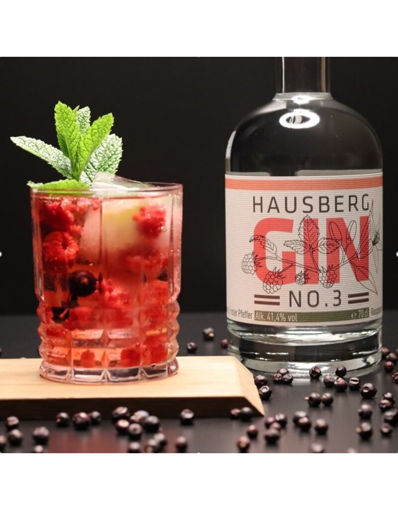 Hausberg Gin Hausberg Gin No.3 mit 41,4 % vol. - Himbeere, Roter Pfeffer & Orangenblüte