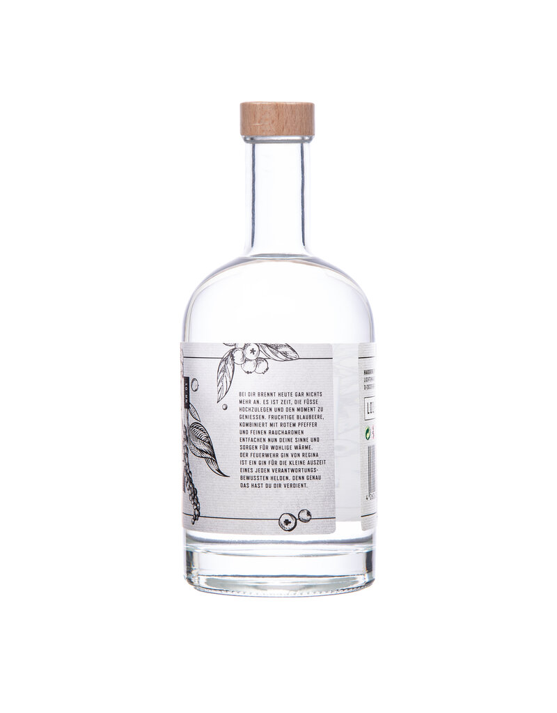 Feuerwehr Gin Feuerwehr London Dry Gin 0,5l mit 45 % vol. - Raucharomen, Blaubeere, Orange und roter Pfeffer