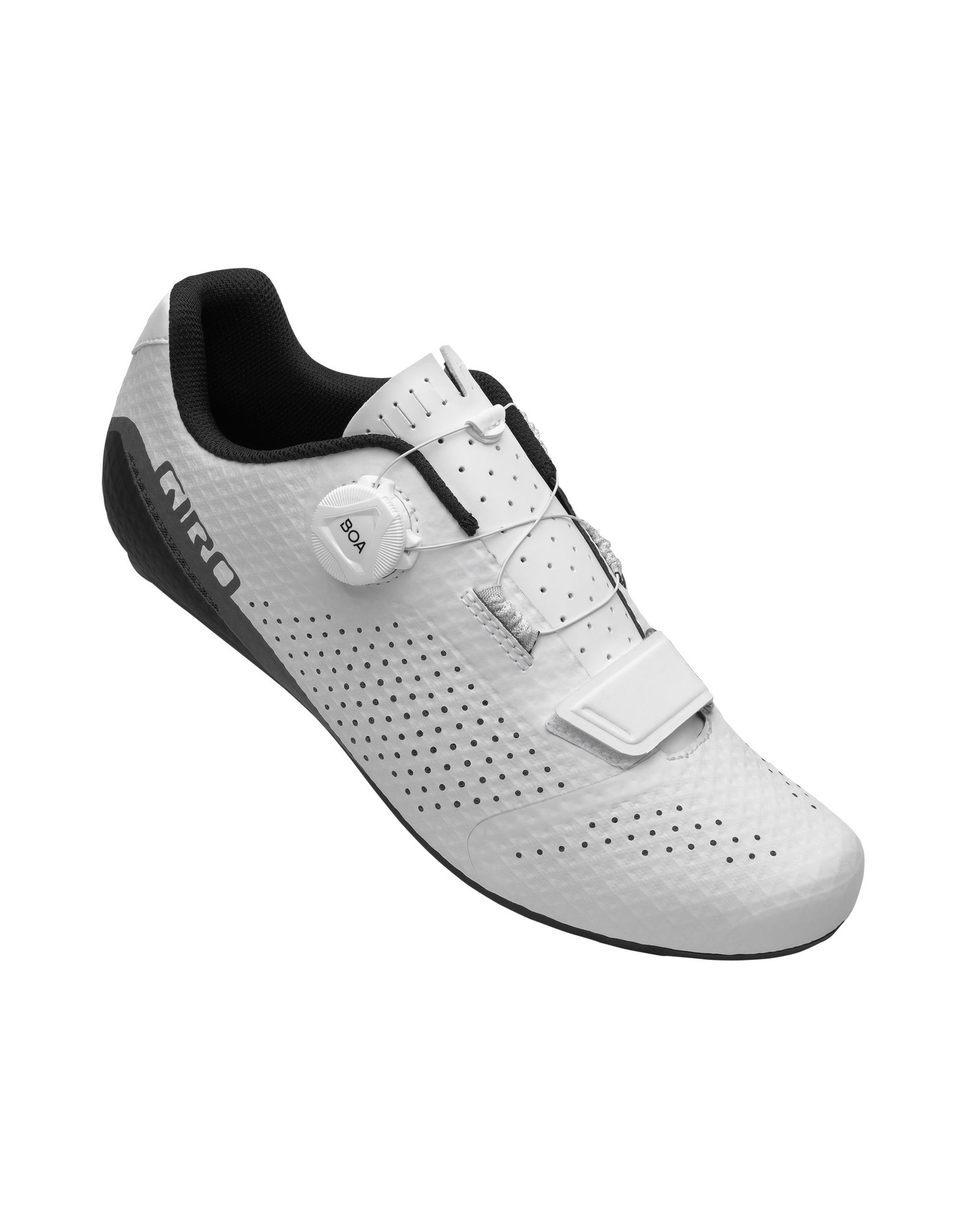 white cycling shoes