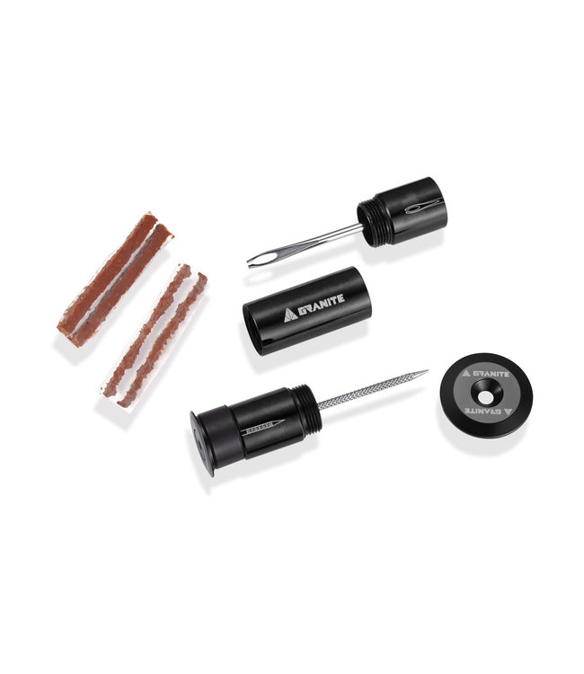 GRANITE DESIGN STASH TYRE PLUG HANDLEBAR KIT (BLACK)