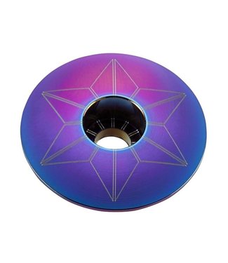 Supacaz Supacaz Star Cap, Oil Slick, Stem Cap