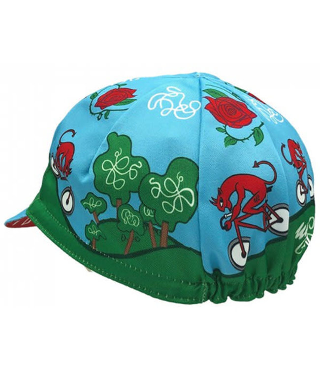 Cinelli Massimo Gaicon 'Diavolo Rosso' cycling cap