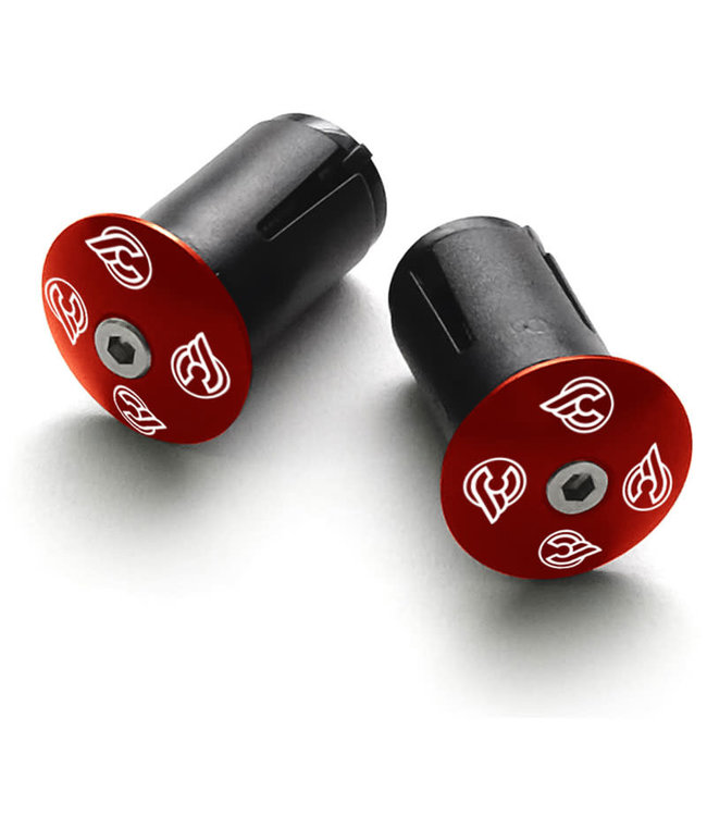 Cinelli Anodised End Plugs - Red