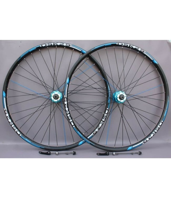 DSK 29er Pair Quick Release 8/9/10 Speed Cassette Disc Blue Wheel