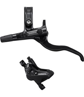 Shimano Shimano BR-MT420/BL-M4100 Deore bled brake lever/post mount 4 pot calliper, rear left