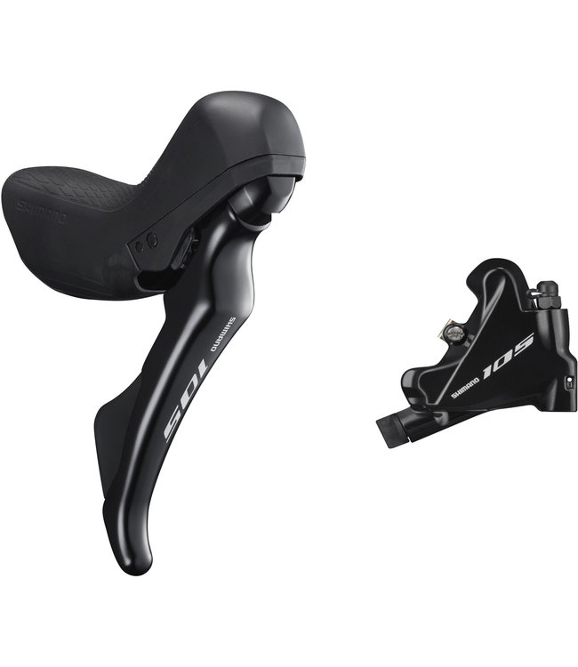 Shimano 105 ST-R7020 105 hydraulic disc STI set, flat mount calliper, left rear, black