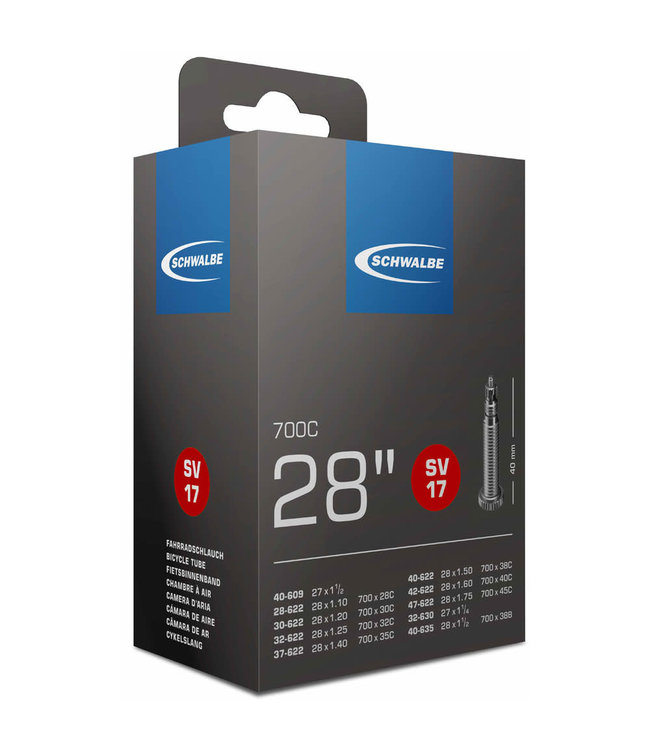 Schwalbe Inner Tube SV17 700c 28/47c - 27x1 1/4 60mm