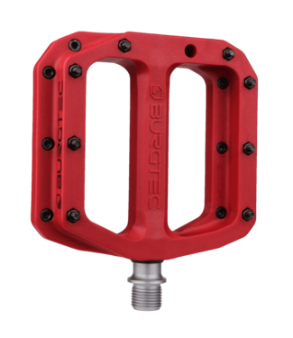 Burgtec Burgtec MK4 Composite Flat Pedals - Race Red