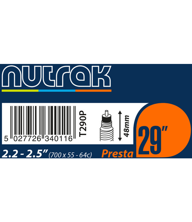 NuTrak Inner tube 29 x 2.2 - 2.5 (55/64 - 622) [700 x 55 - 64C] 48 mm Presta valve