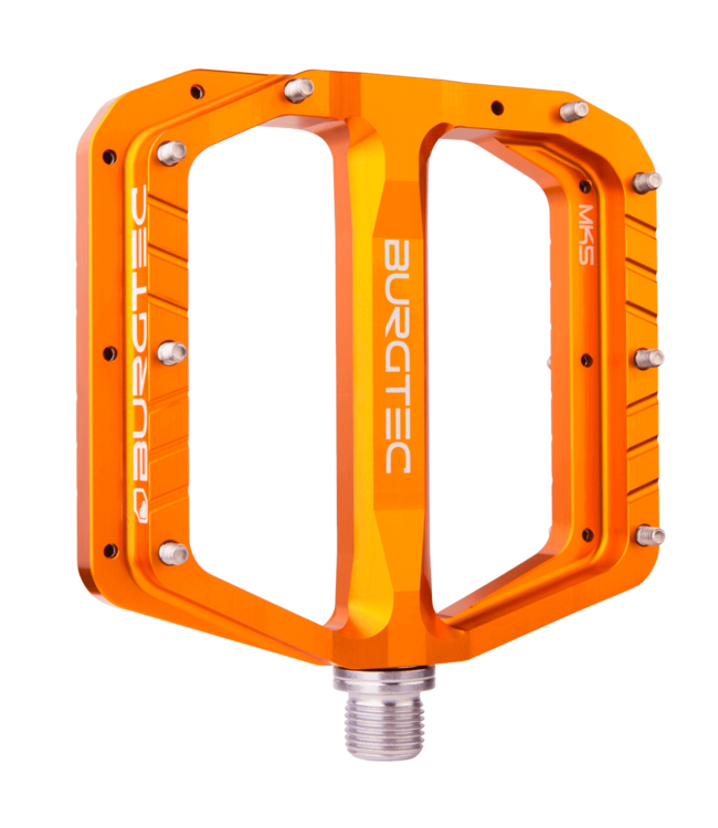 Burgtec Penthouse Flat MK5 Pedals - Iron Bro - Steel Axle