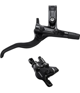 Shimano BR-MT410/BL-M4100 Deore bled brake lever/post mount 2 pot calliper, front right