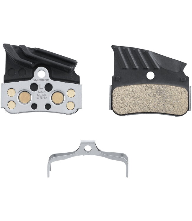 Shimano N04C disc pads and spring, alloy/stainless back with cooling fins, metal sintered