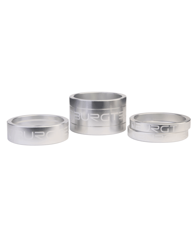 Burgtec Stem Spacer Kit - Rhodium Silver