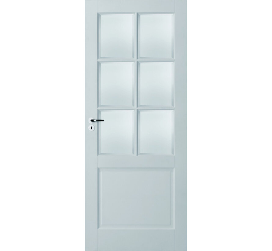 Skantrae binnendeur E 020  facet blank glas