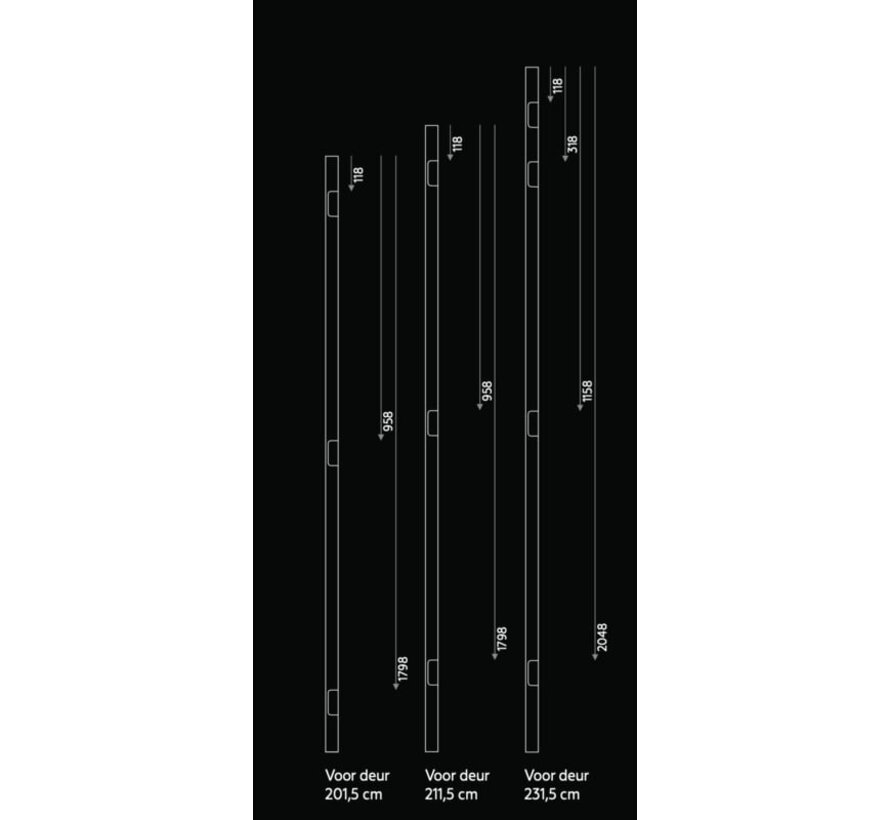 Austria binnendeur Fertig Schwarz - Stomp