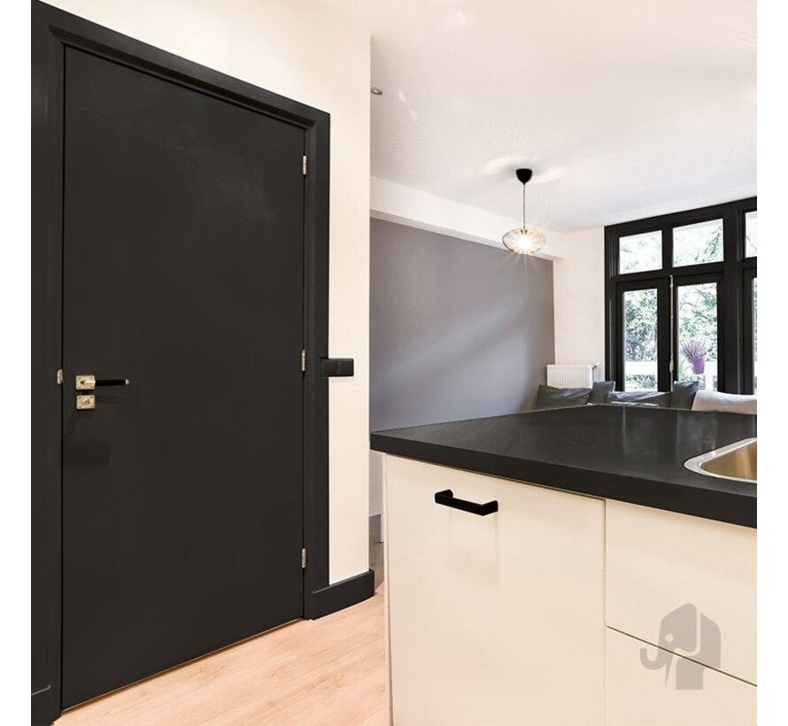 Austria binnendeur Fertig Schwarz - Opdek