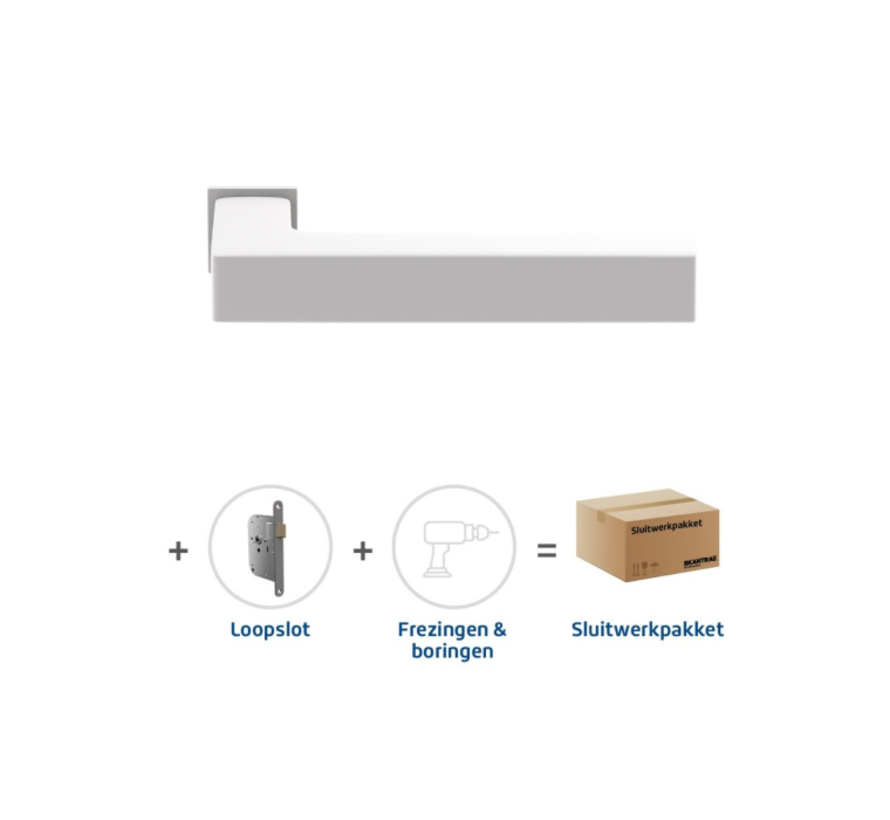 Skantrae Slimseriepakket loopslot 814 Squared 20 minimal wit