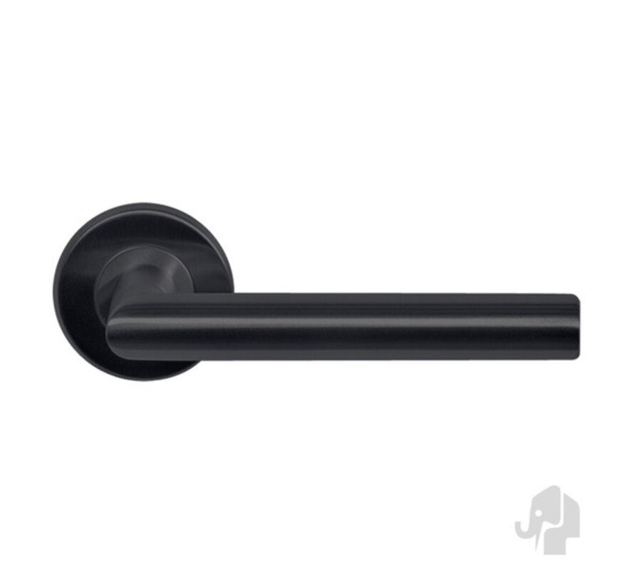 Best Buy deurklink 204R -Mat Zwart- rond